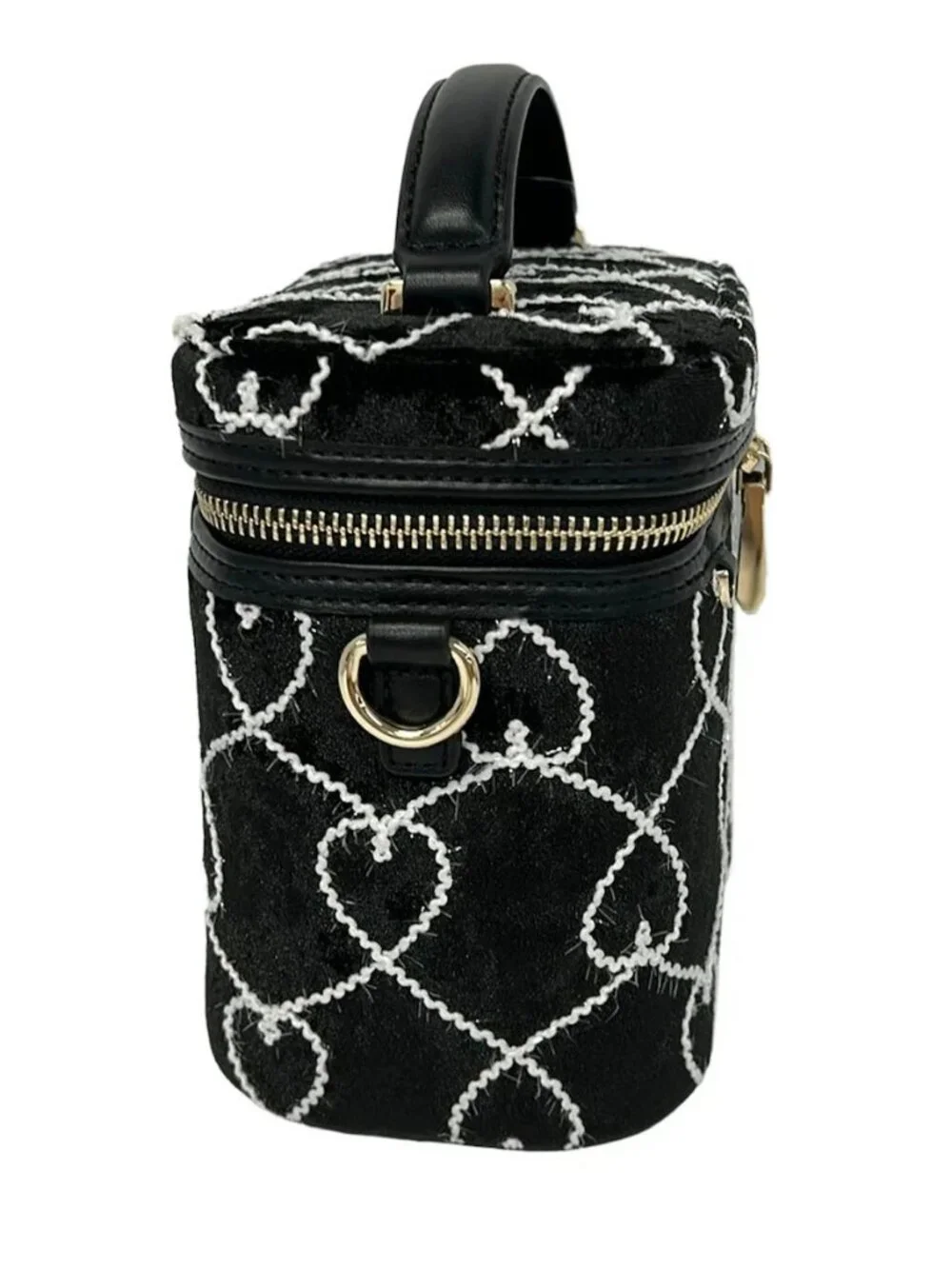 Samantha Vega Kuromi Collection Black White Polyester Vanity Bag